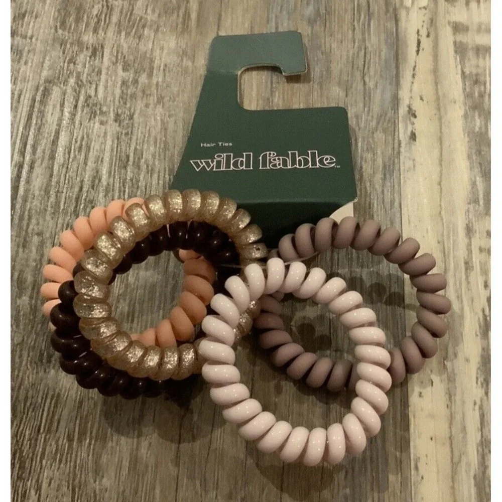 Wild Fable 5 pk Muliticolor Twist Plastic‎ Hair Ties